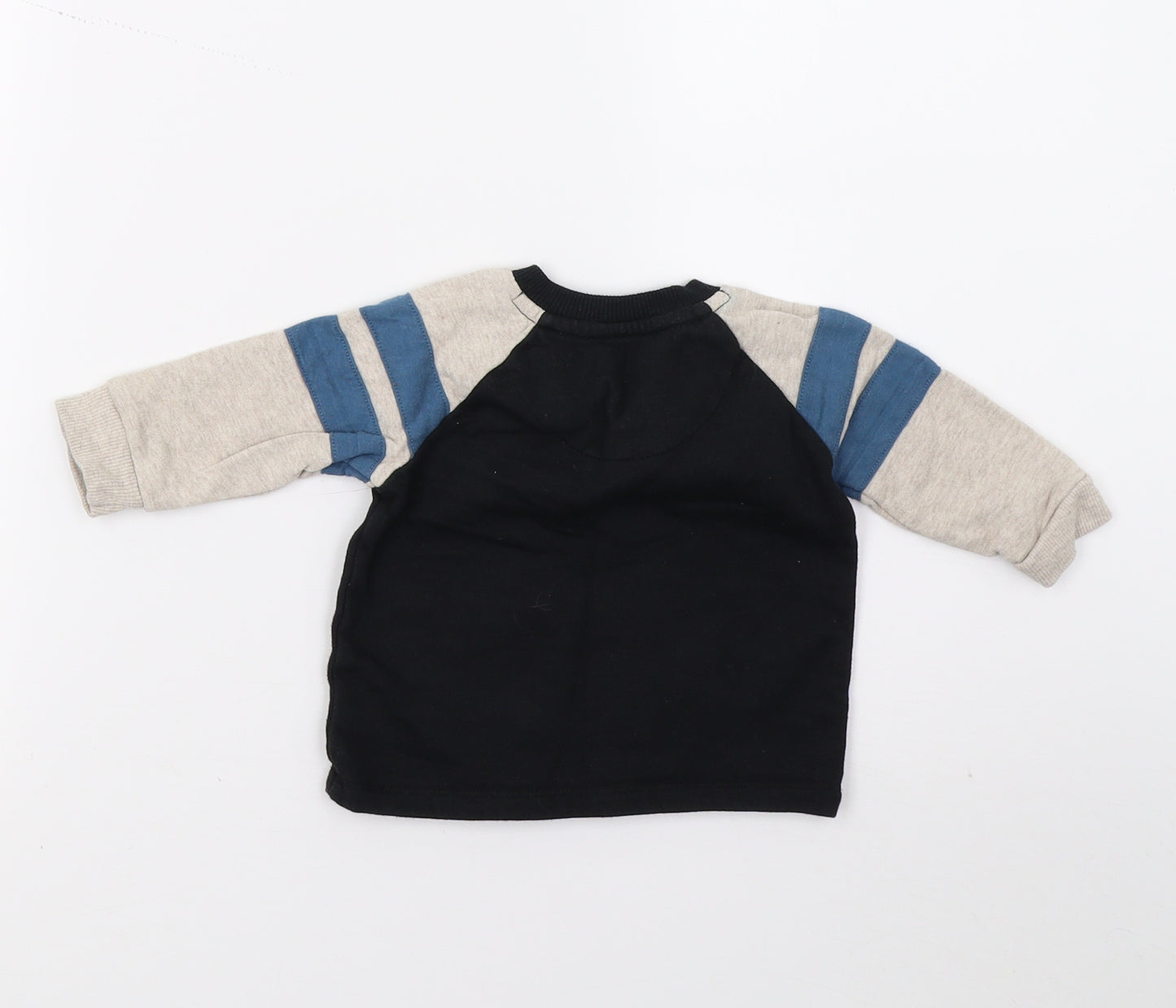 Fred & flo Boys Black   Pullover Jumper Size 3-6 Months