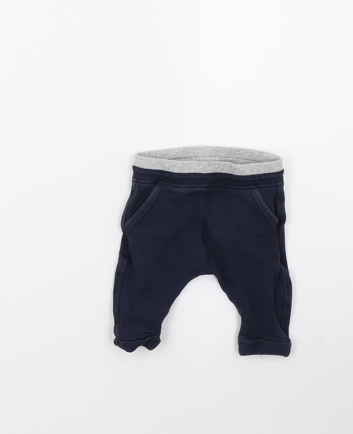 Marks and Spencer Boys Blue Sweatpants Trousers Size 0-3 Months