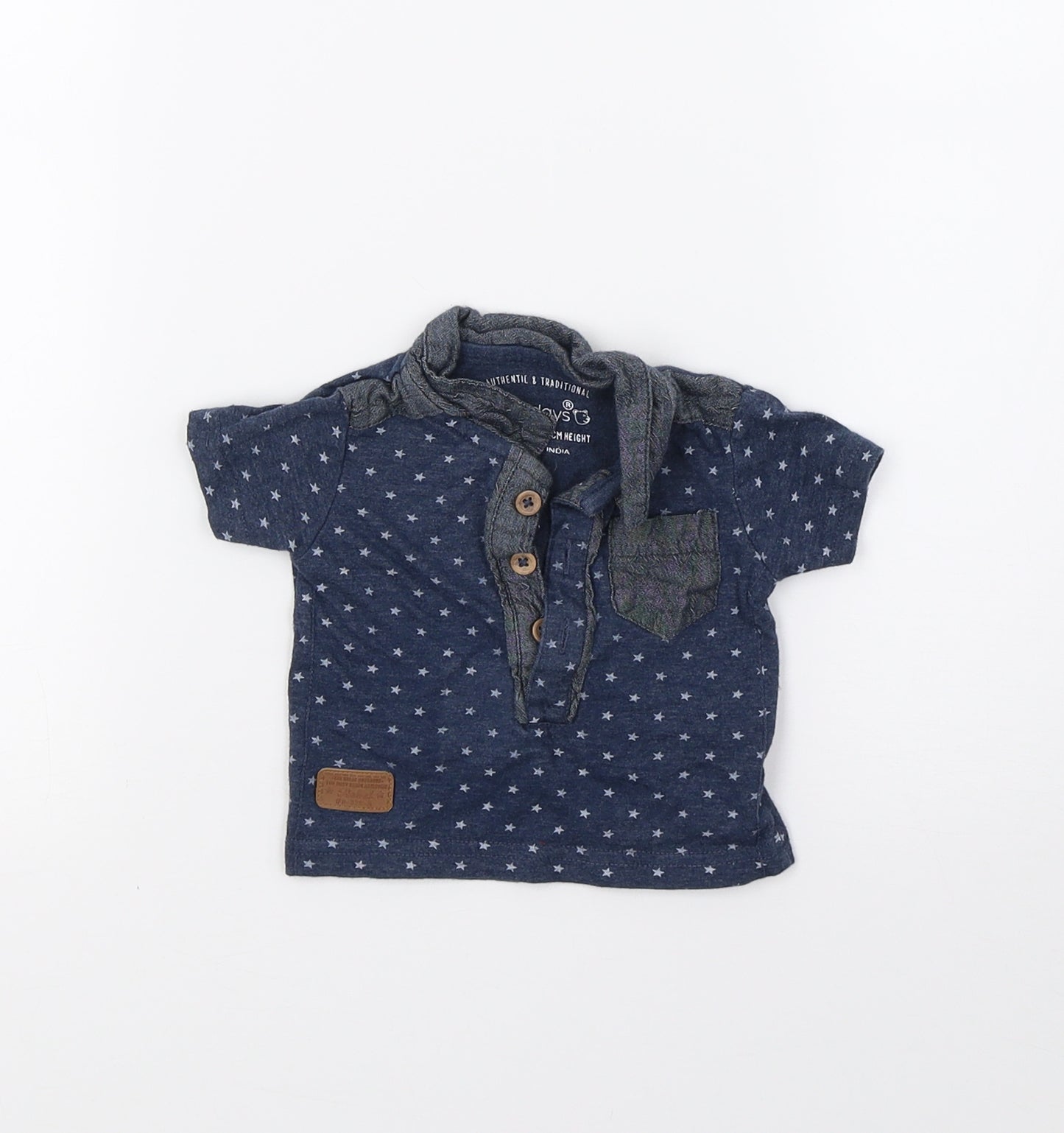 Earlydays Boys Blue   Basic T-Shirt Size Newborn