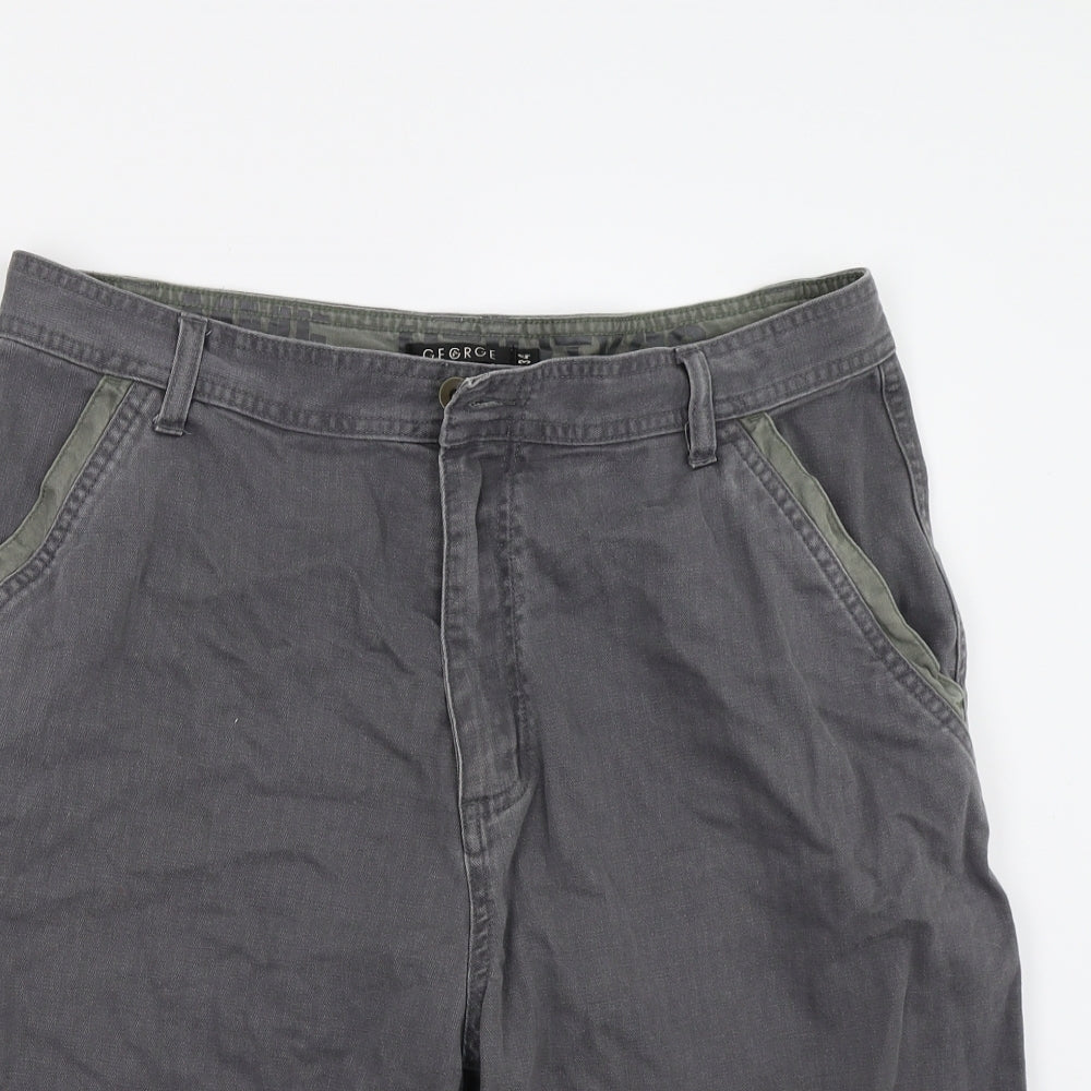 George Mens Grey   Cargo Shorts Size 34