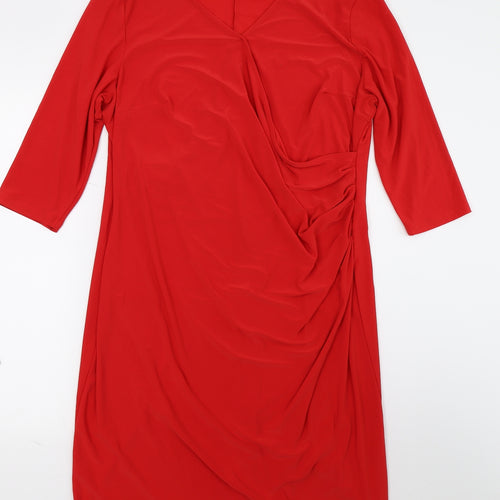 Damart Womens Red   A-Line  Size 20