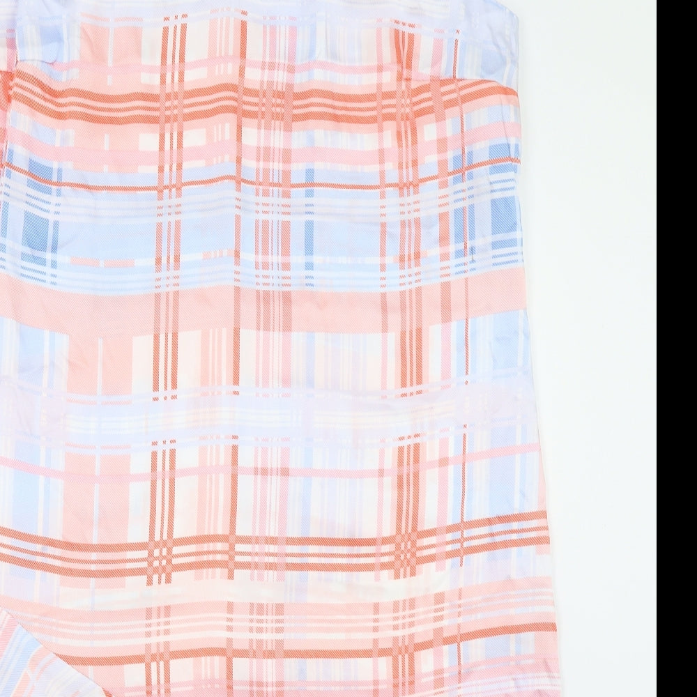 George Womens White Check  A-Line  Size 20