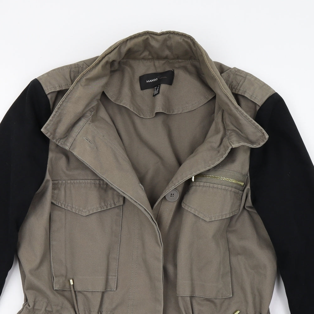 Mango Womens Green   Jacket Coat Size S