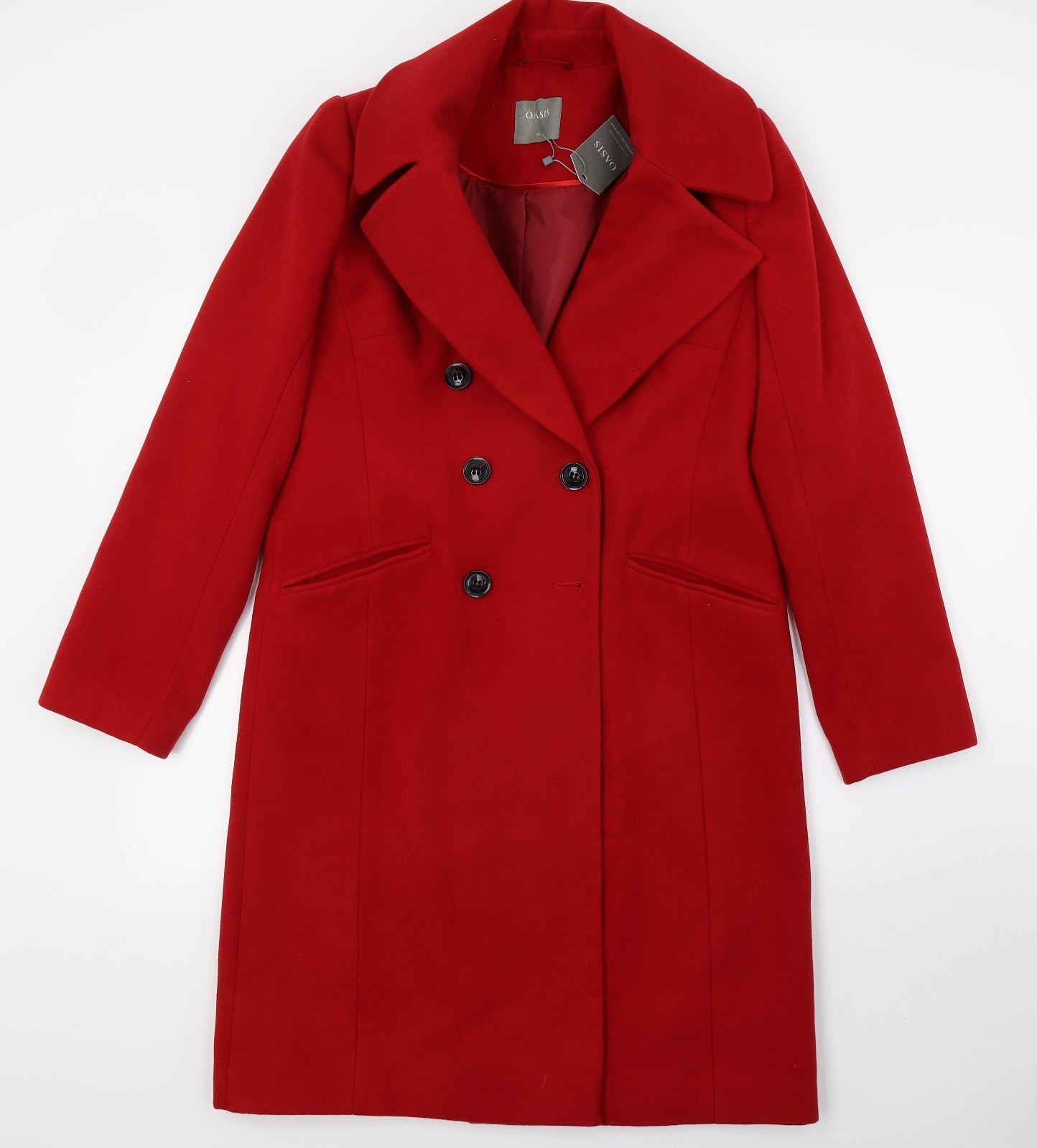 Oasis Womens Red   Jacket Coat Size M