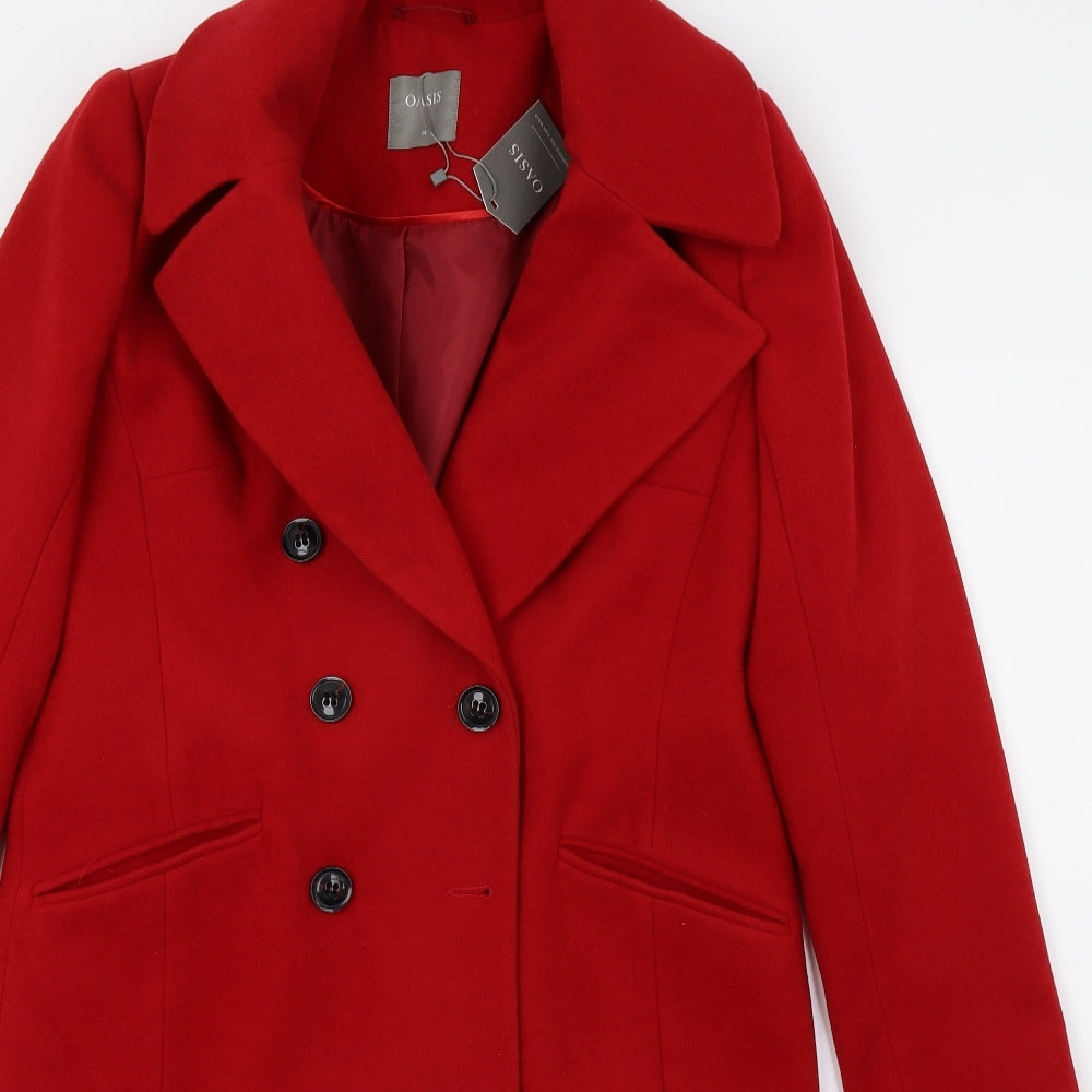 Oasis Womens Red   Jacket Coat Size M