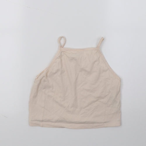 Miss Selfridge Womens Pink   Cropped T-Shirt Size 10