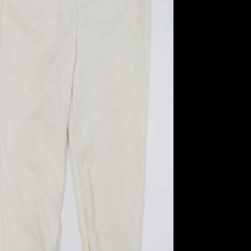 PRETTYLITTLETHING Womens Ivory   Trousers  Size 6 L28 in