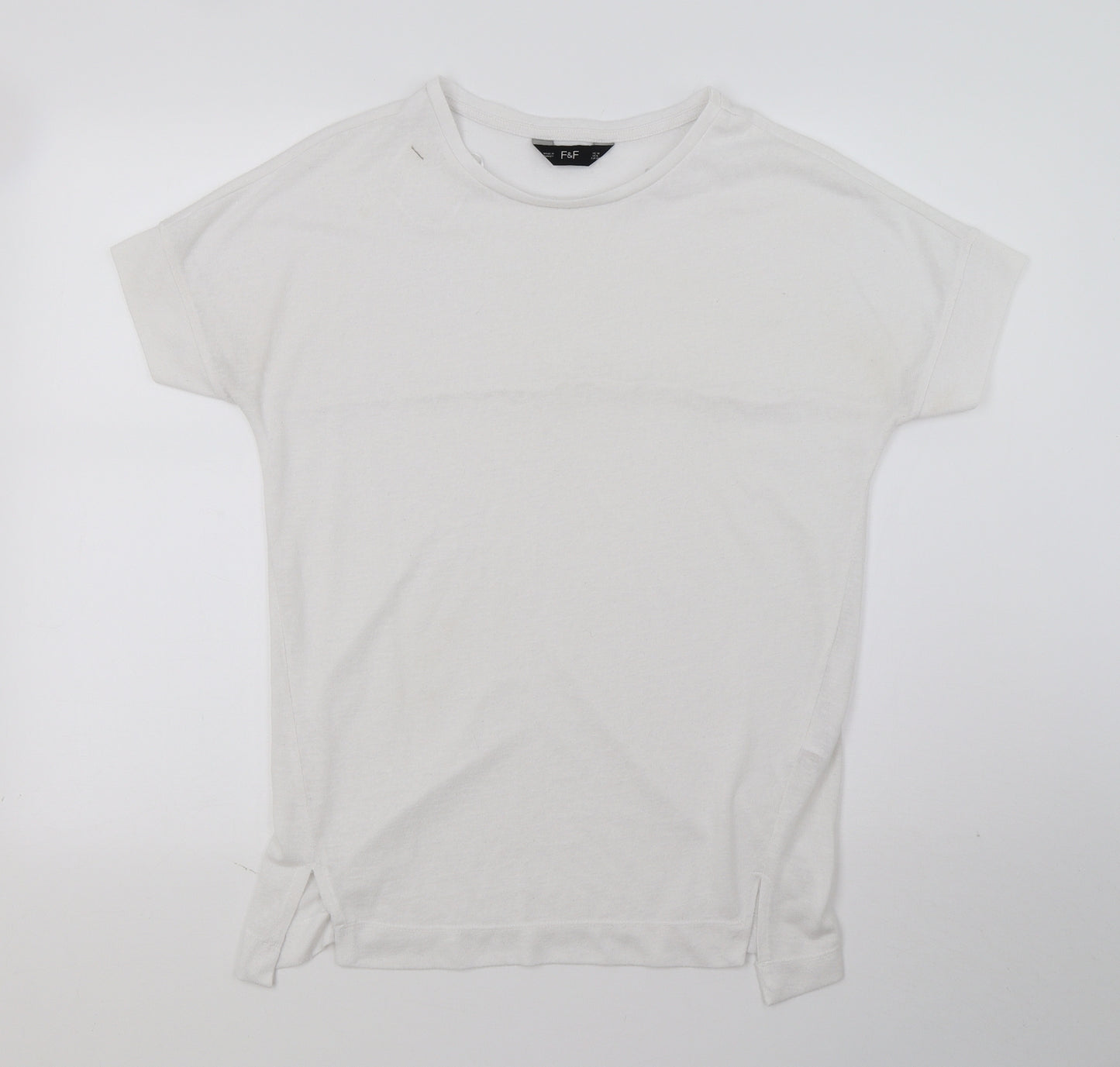 F&F Womens White   Basic T-Shirt Size 10