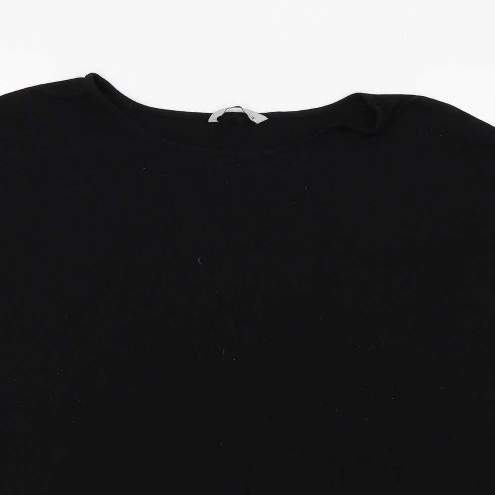 TU Womens Black   Basic Polo Size 18