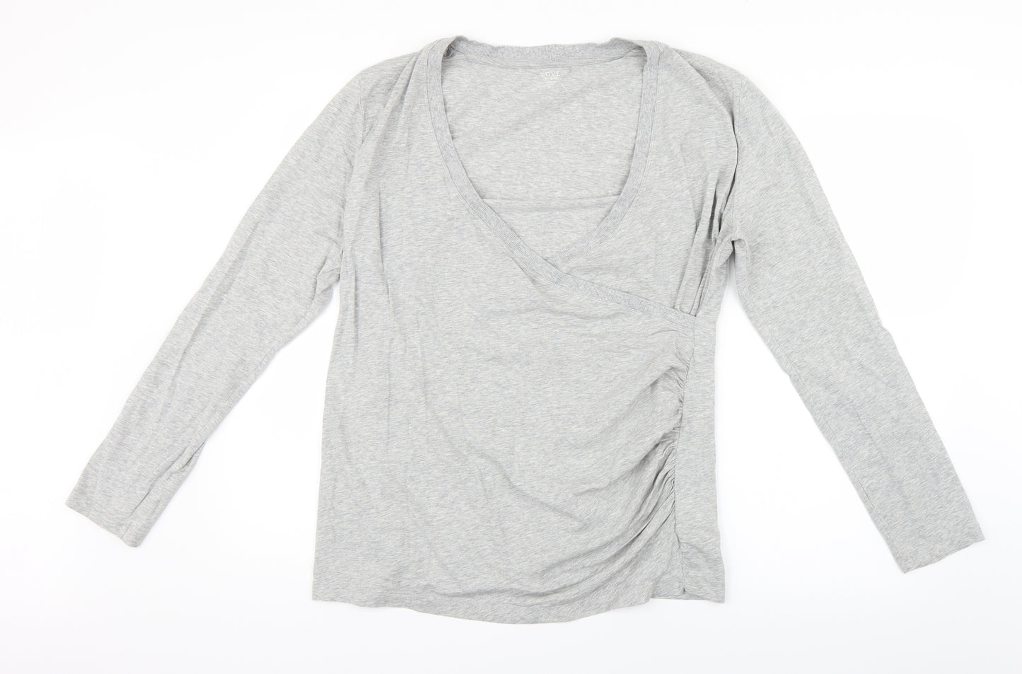 EAC Womens Grey   Basic Blouse Size XL