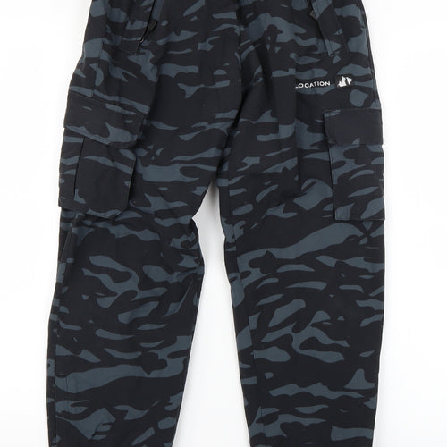 location Boys Blue Camouflage  Windbreaker Trousers Size L