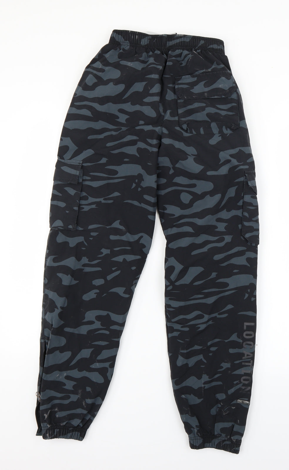 location Boys Blue Camouflage  Windbreaker Trousers Size L