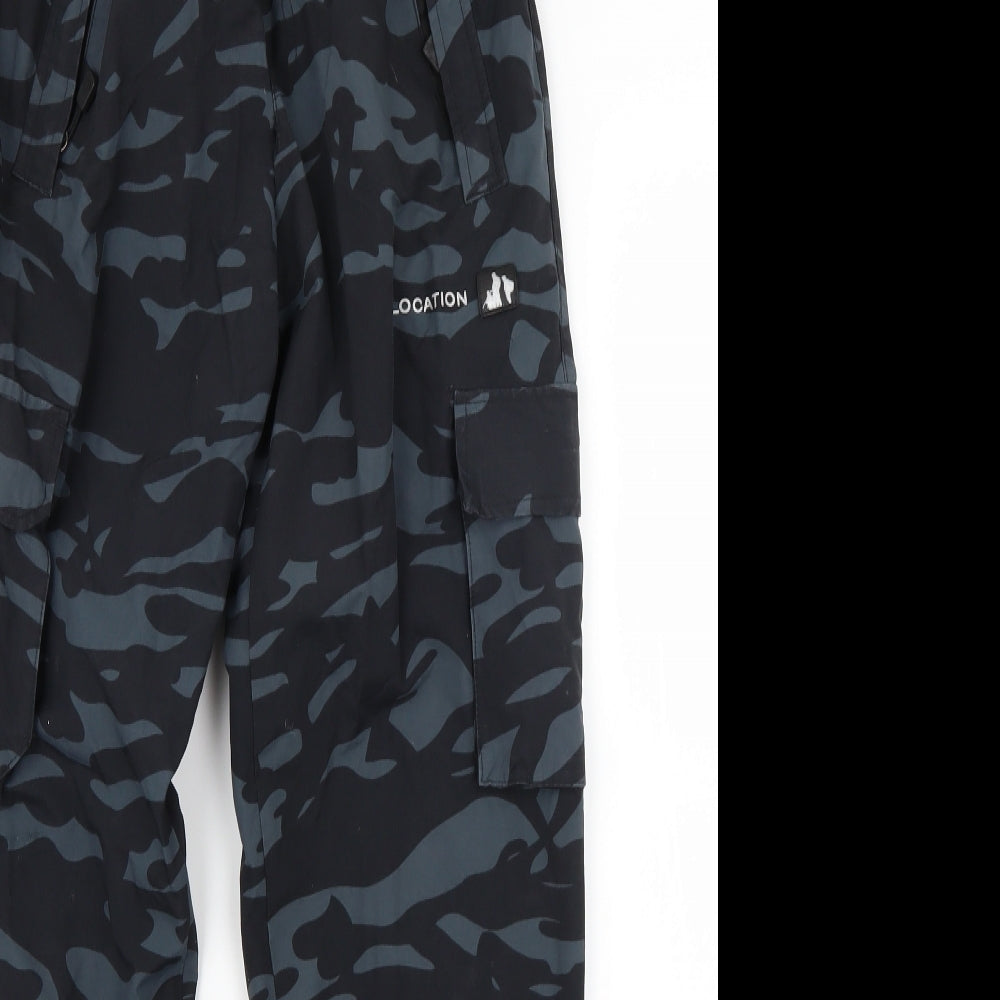 location Boys Blue Camouflage  Windbreaker Trousers Size L