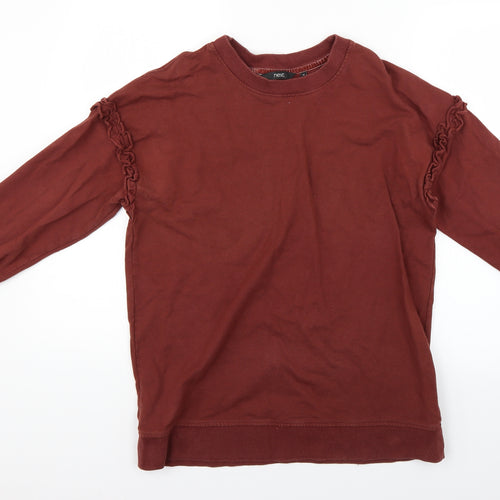 NEXT Womens Brown   Henley Jumper Size 10
