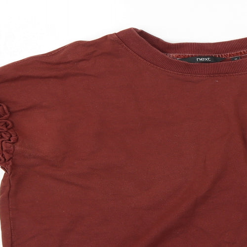 NEXT Womens Brown   Henley Jumper Size 10