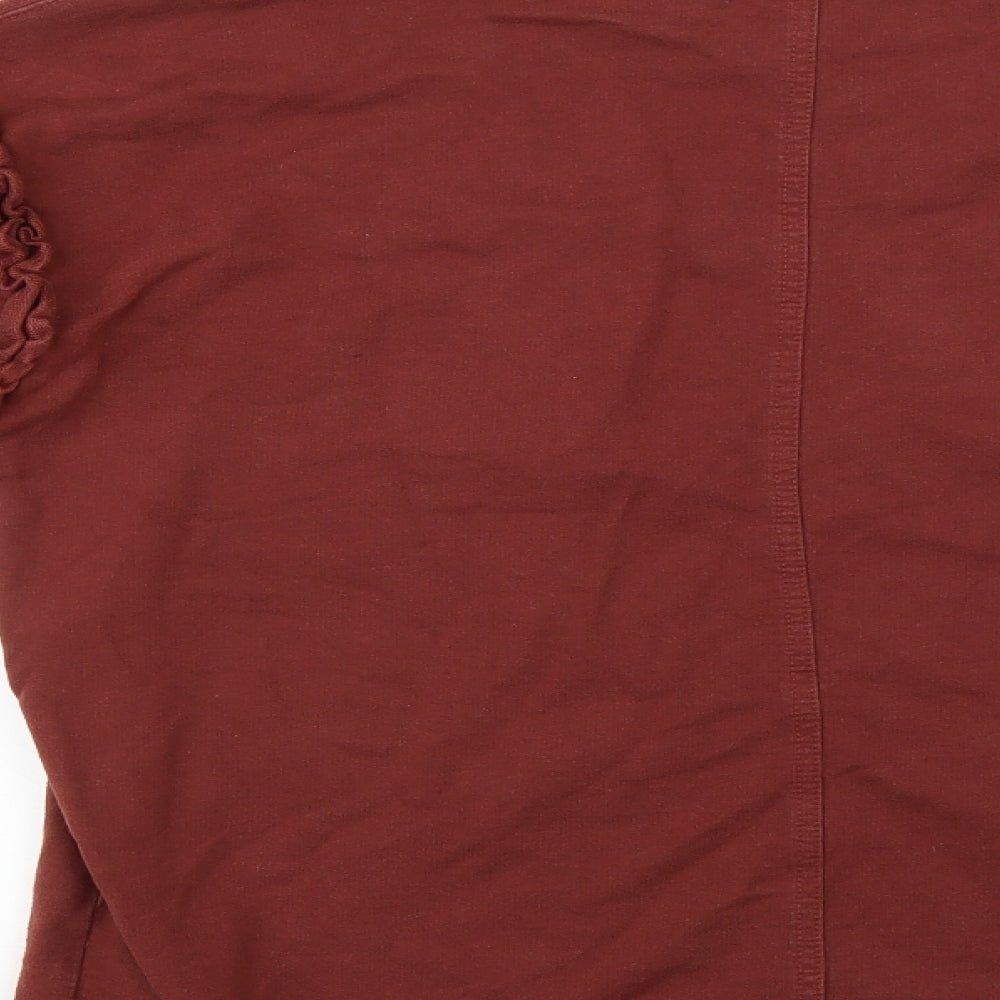 NEXT Womens Brown   Henley Jumper Size 10