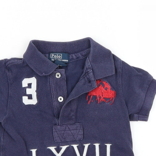 Polo Ralph Lauren Boys Blue   Basic Polo Size 12 Months