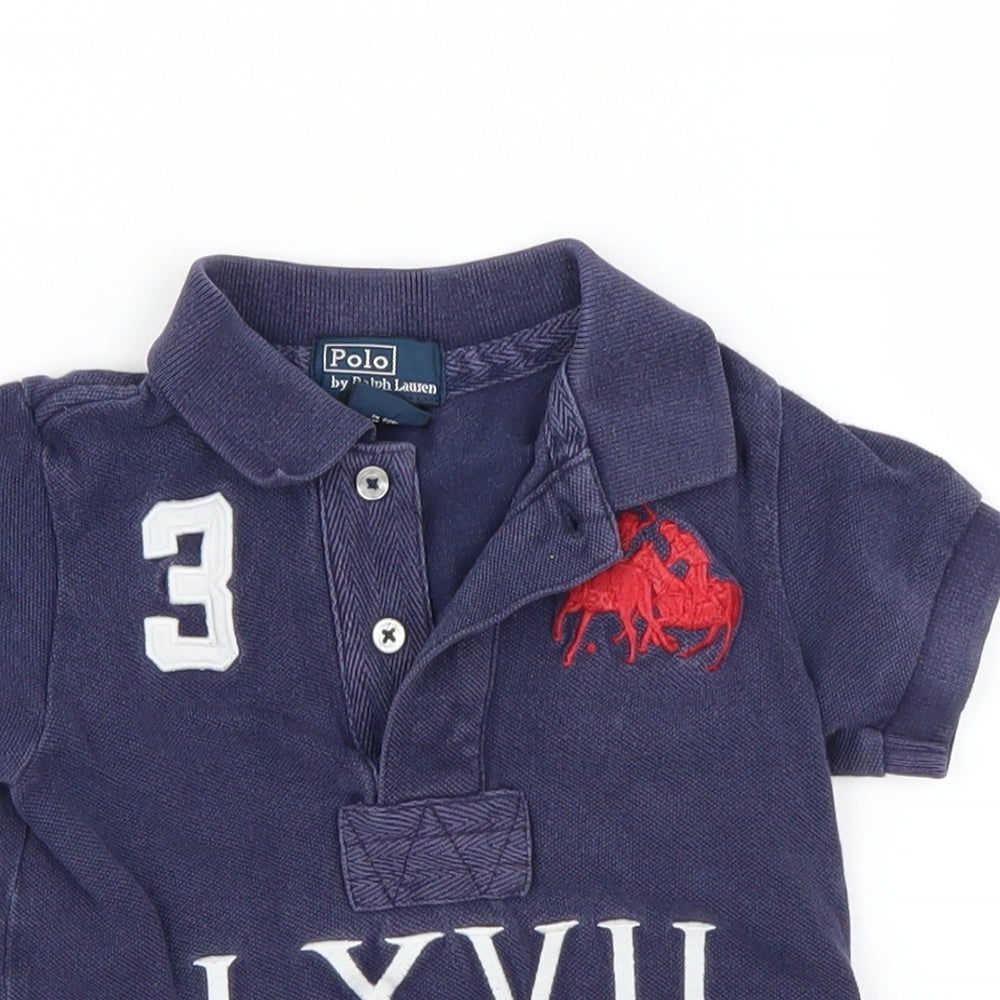 Polo Ralph Lauren Boys Blue   Basic Polo Size 12 Months