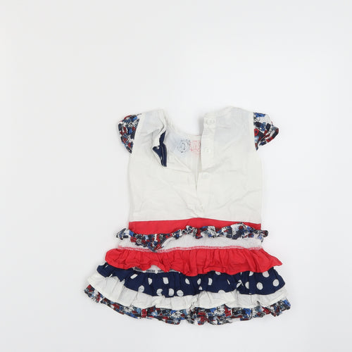 baby beetle Girls Multicoloured Polka Dot  Basic Blouse Size 6-9 Months