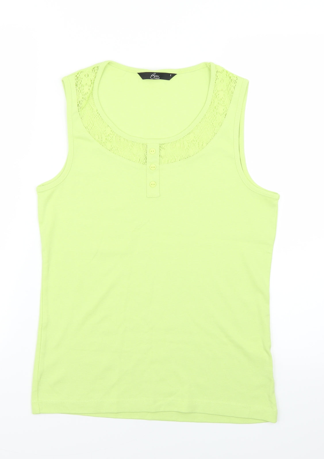 Bm Casual Womens Green   Basic Tank Size S