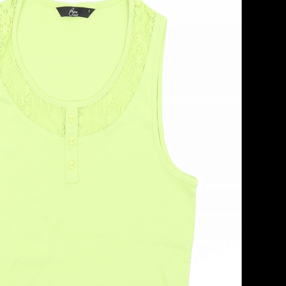 Bm Casual Womens Green   Basic Tank Size S