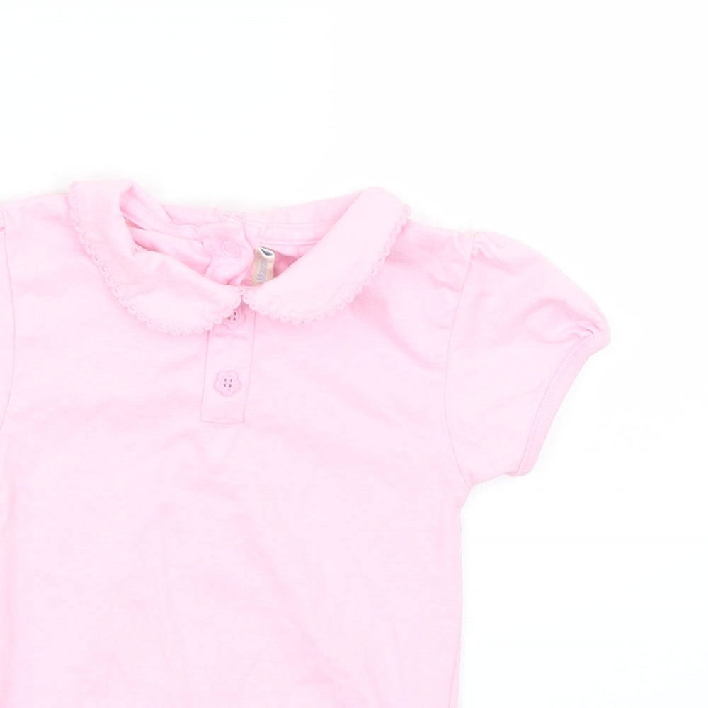 JoJo Maman Bébé Baby Pink   Romper One-Piece Size 12-18 Months