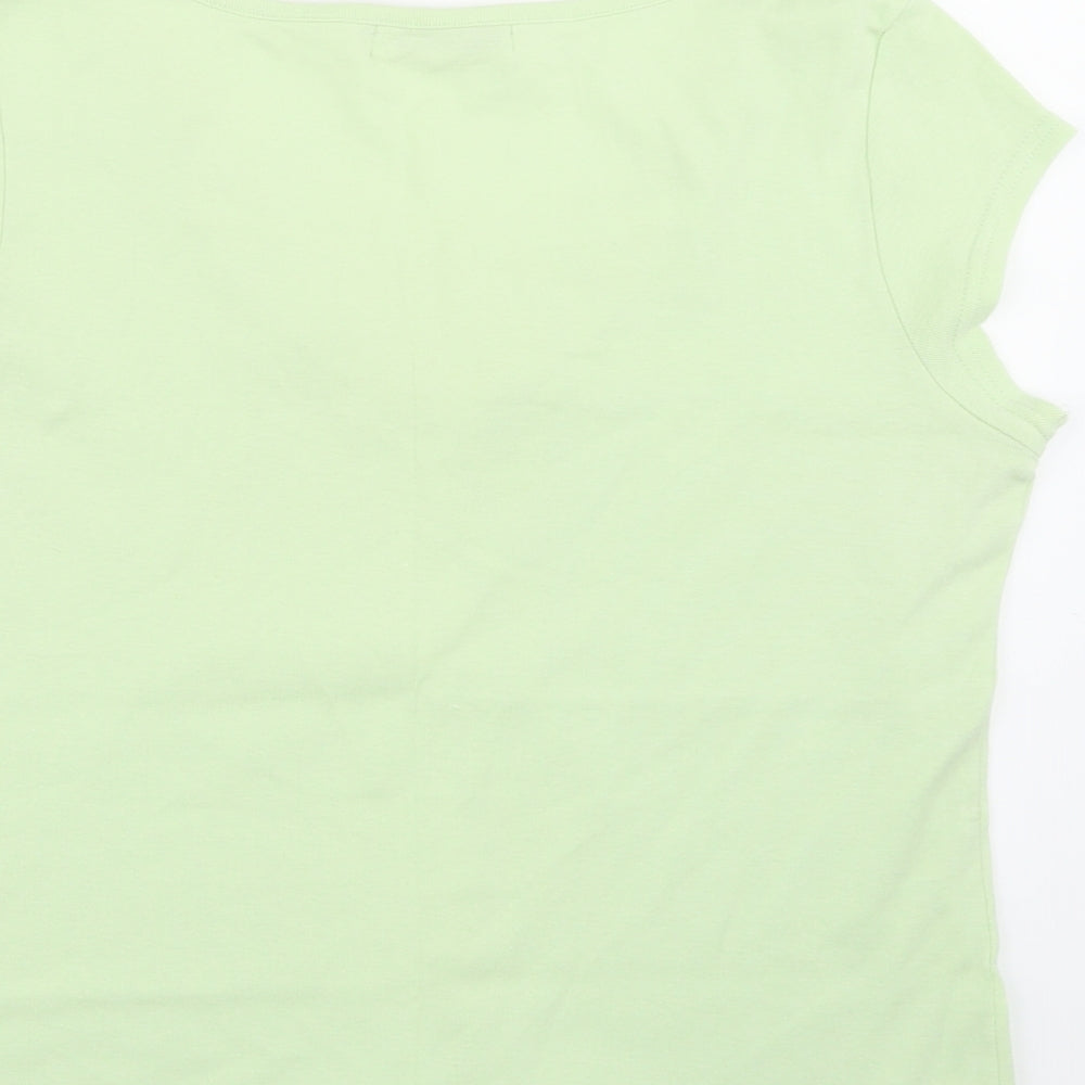 M&Co Womens Green   Basic Blouse Size M