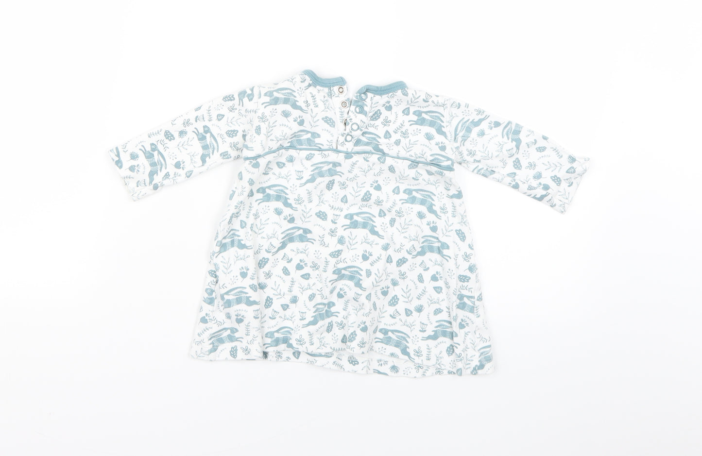 organics for kids Baby White Floral  Basic Blouse