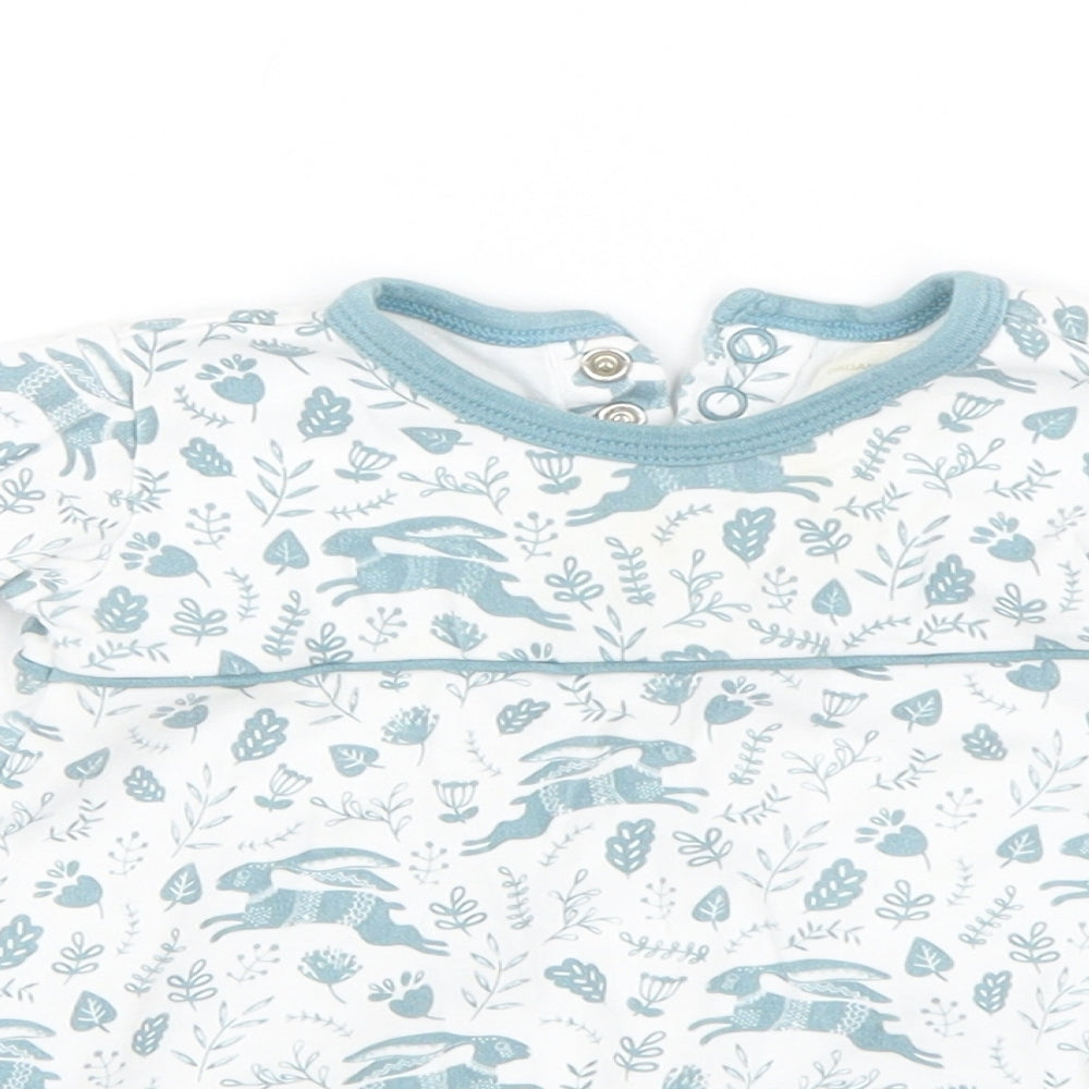 organics for kids Baby White Floral  Basic Blouse