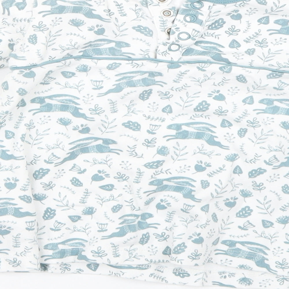 organics for kids Baby White Floral  Basic Blouse