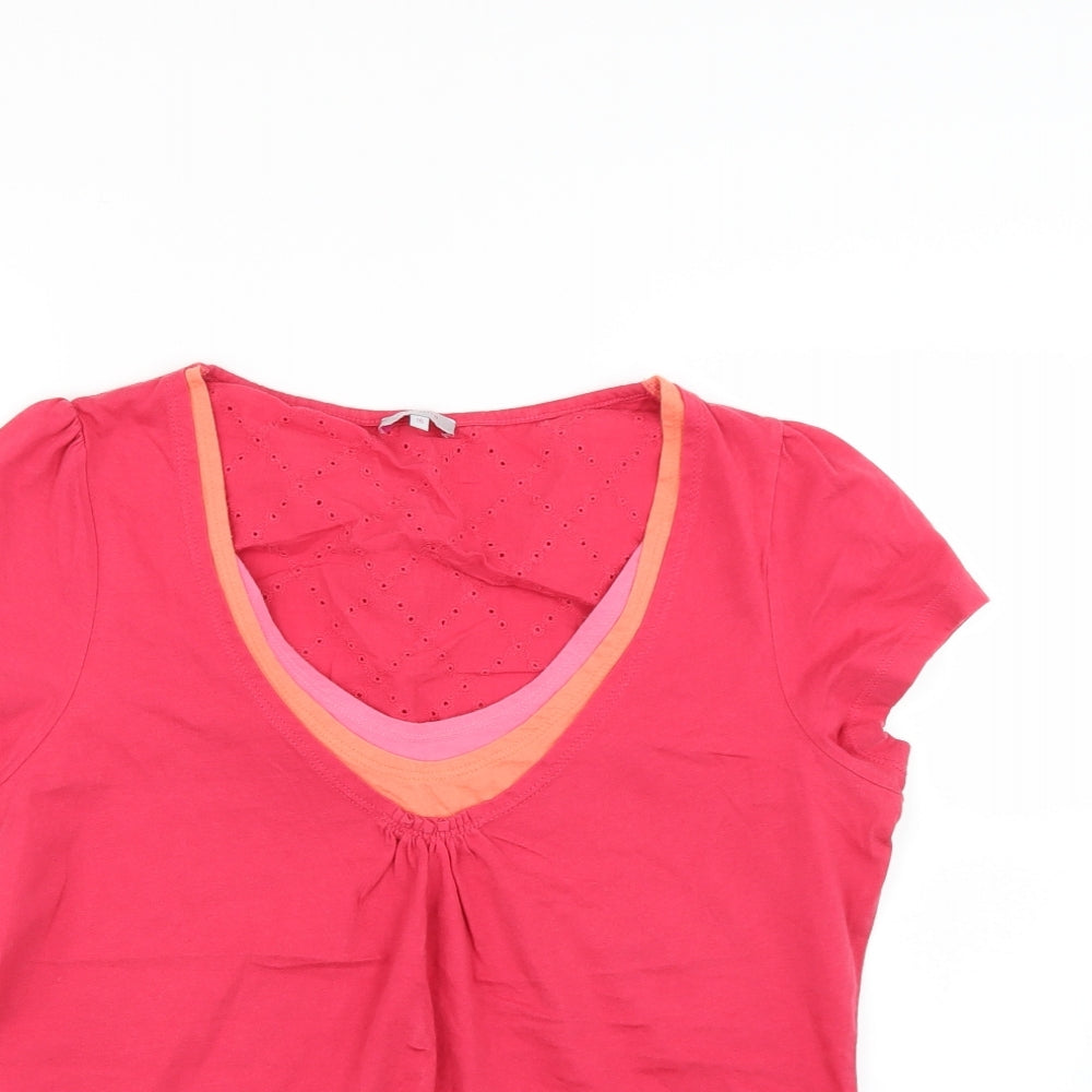 Per Una Womens Pink   Basic T-Shirt Size 16