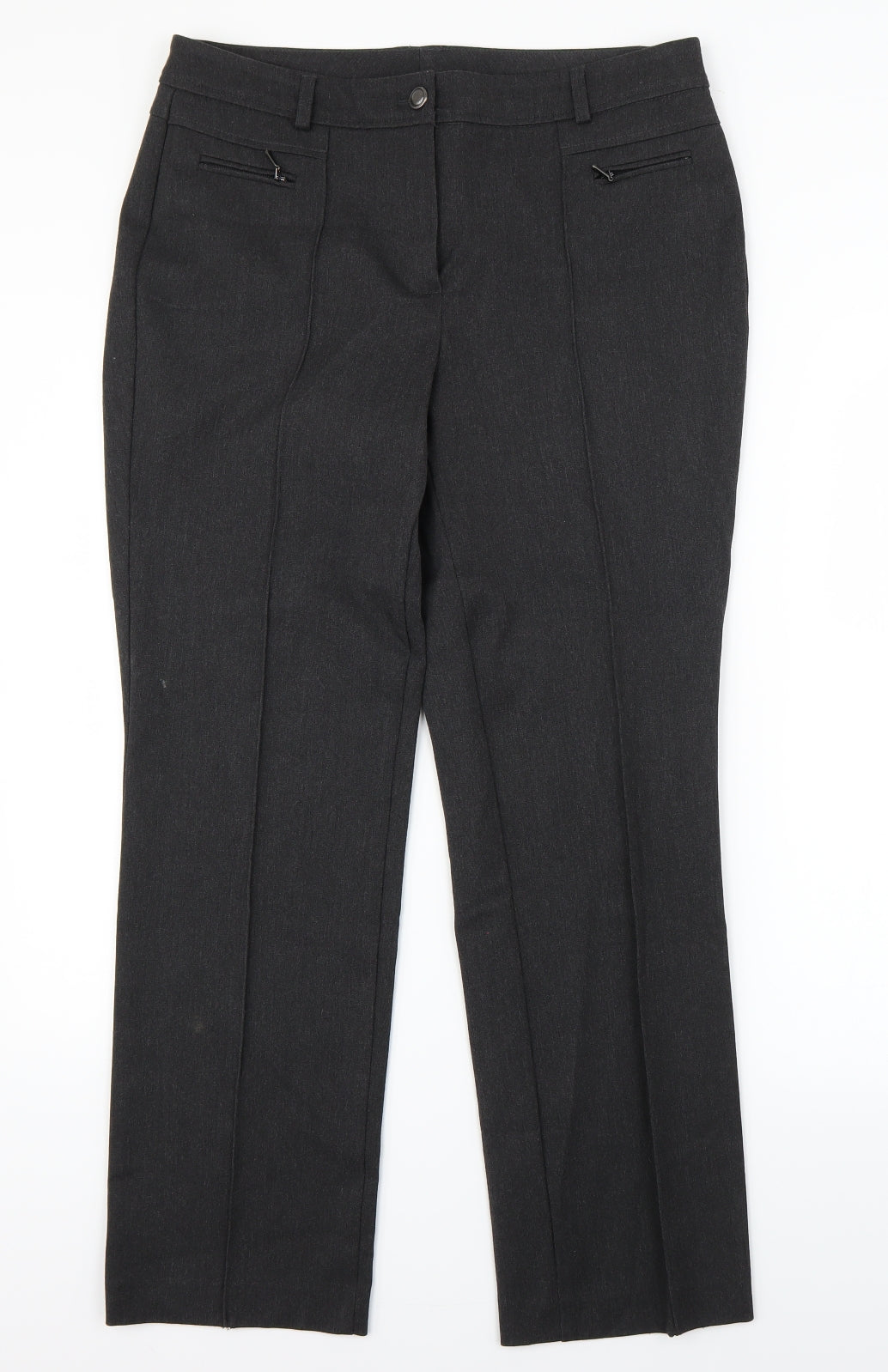 Marks and Spencer Womens Grey   Trousers  Size 12 L27 in