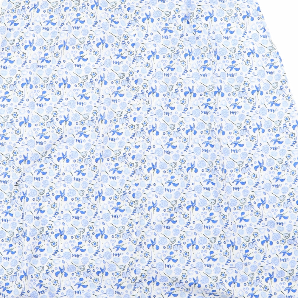 Marks and Spencer Womens White Floral  Flare Skirt Size 16