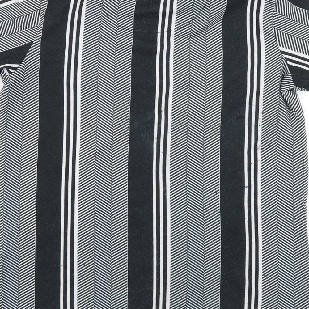 River Island Boys Black Geometric  Basic T-Shirt Size 7-8 Years