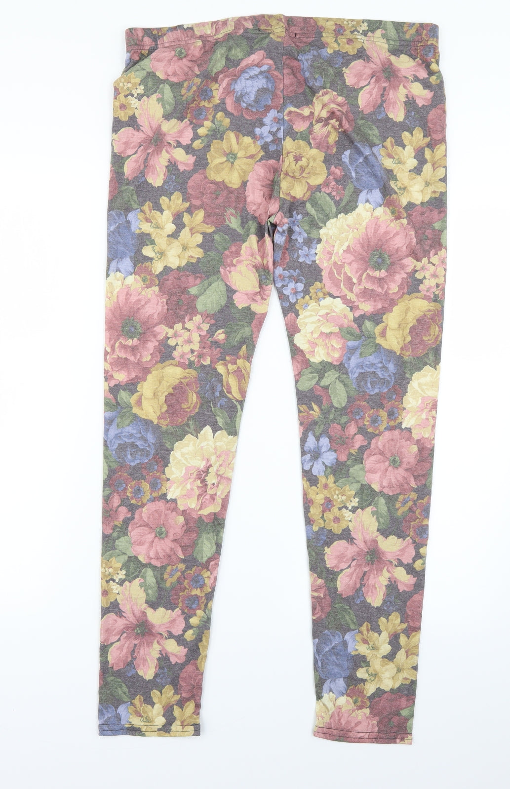 Primark Womens Multicoloured Floral   Leggings Size 18 L26 in