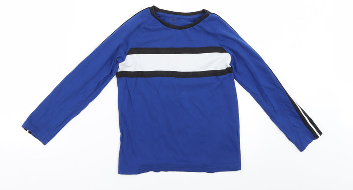TU Boys Blue Basic T-Shirt Size 7 Years