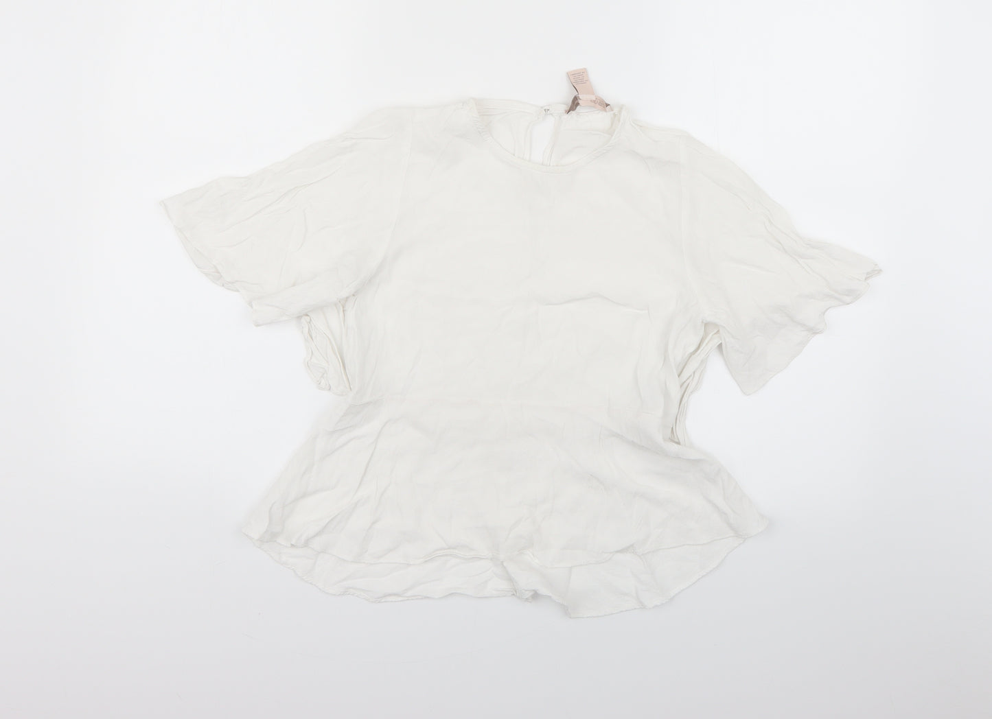 FOREVER 21 Womens White   Basic Blouse Size XS