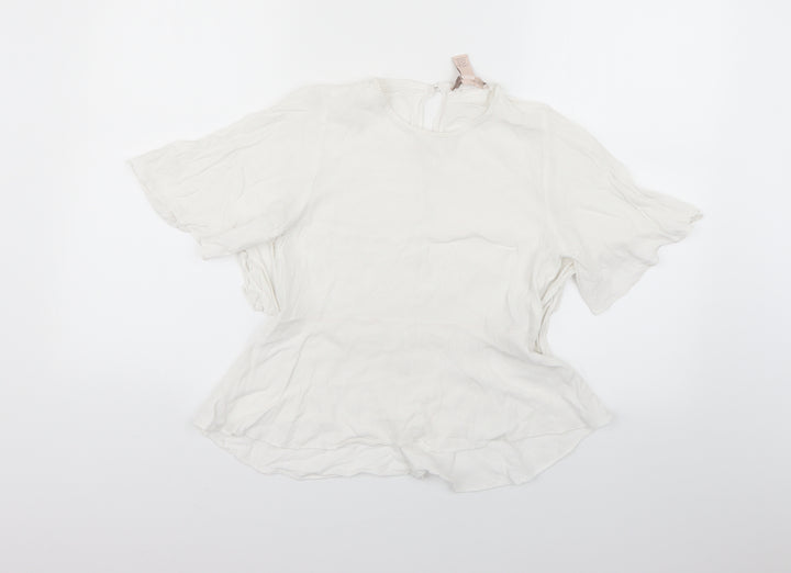 FOREVER 21 Womens White   Basic Blouse Size XS