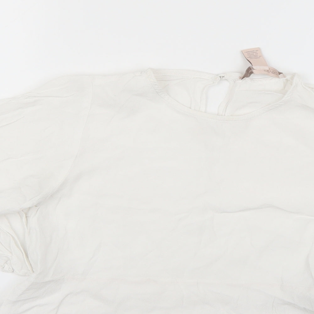 FOREVER 21 Womens White   Basic Blouse Size XS