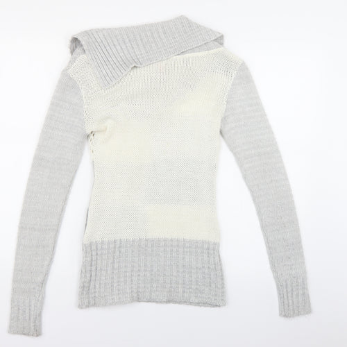 Lipsy Womens Grey   Pullover Jumper Size 8