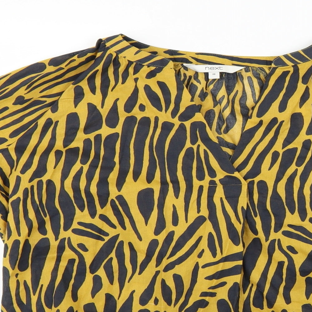 NEXT Womens Multicoloured Animal Print  Basic Blouse Size 10