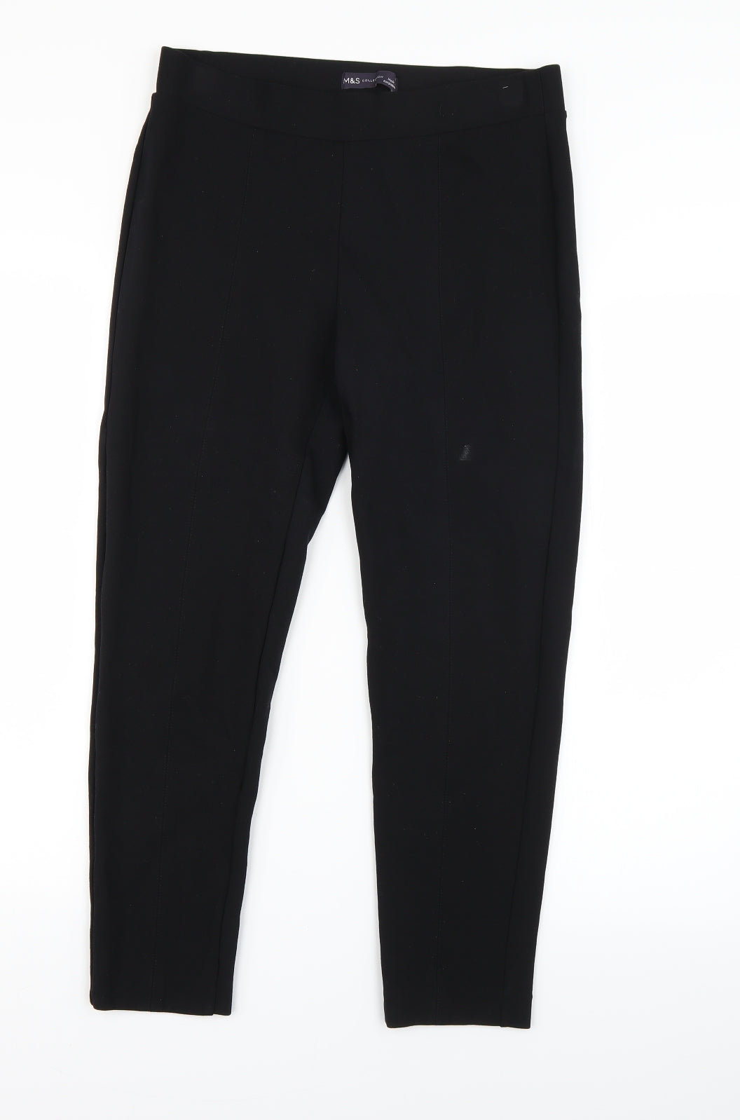 Marks and Spencer Womens Black   Capri Trousers Size 12 L23 in