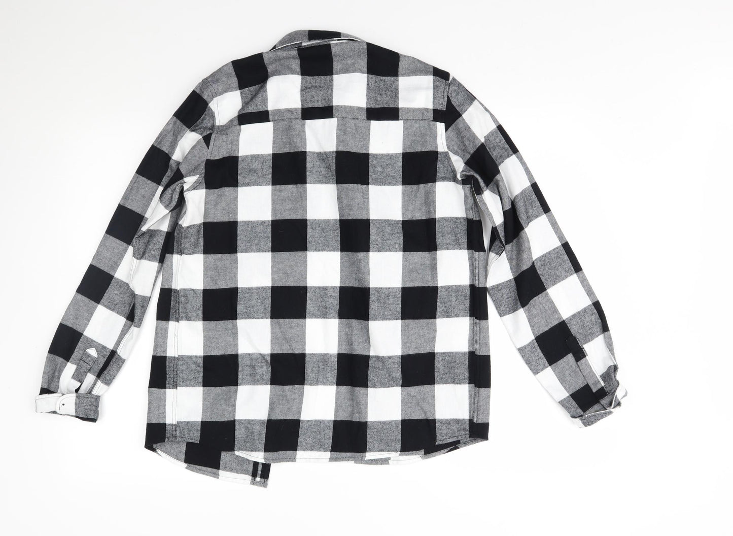 Primark Boys Black Check  Basic Button-Up Size 12-13 Years