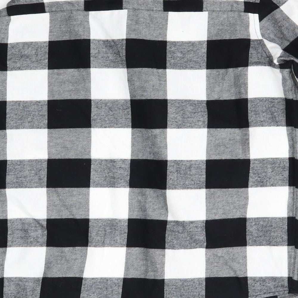 Primark Boys Black Check  Basic Button-Up Size 12-13 Years