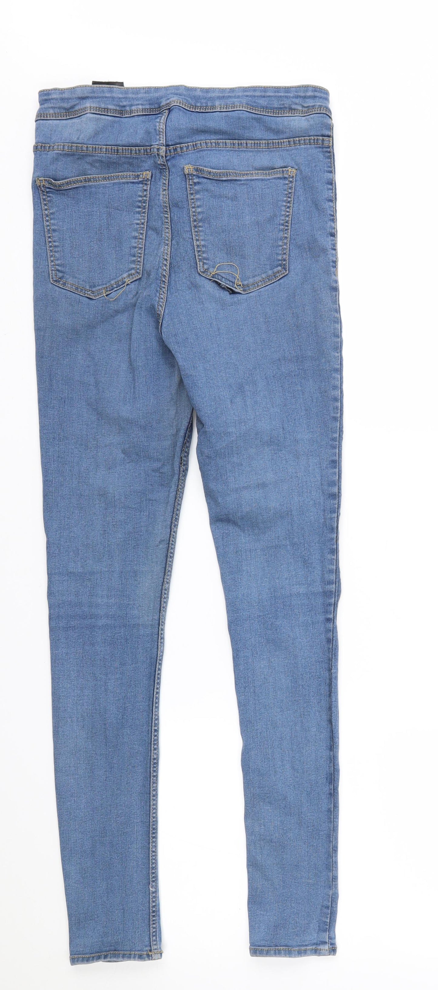 H&M Womens Blue  Denim Skinny Jeans Size 12 L26 in
