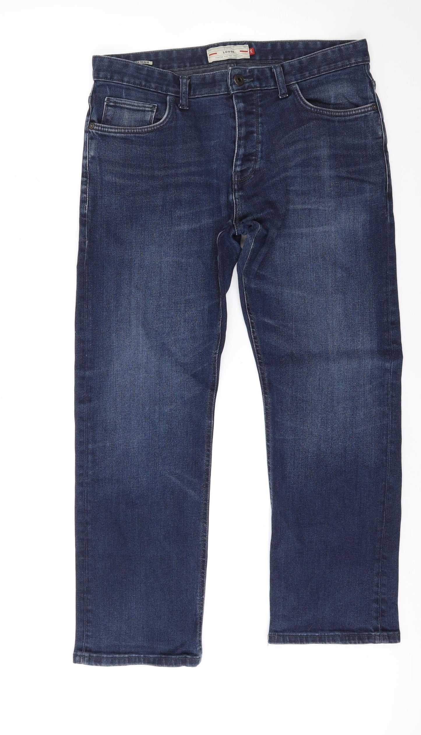 NEXT Mens Blue  Denim Skinny Jeans Size 34 L26 in - Short Leg