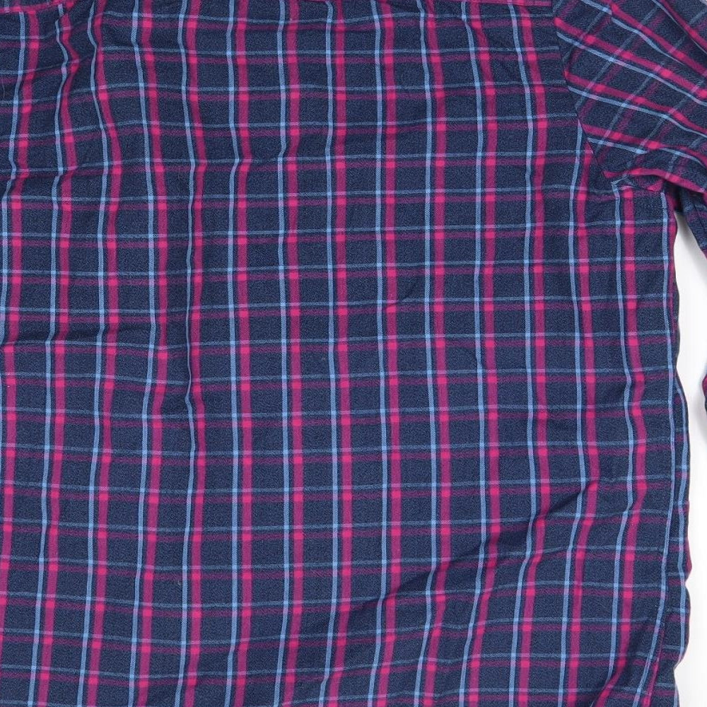 Bonmarché Mens Blue Check   Button-Up Size L