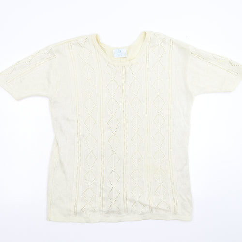 LC Womens Ivory  Knit Pullover Jumper Size 18