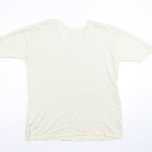 LC Womens Ivory  Knit Pullover Jumper Size 18