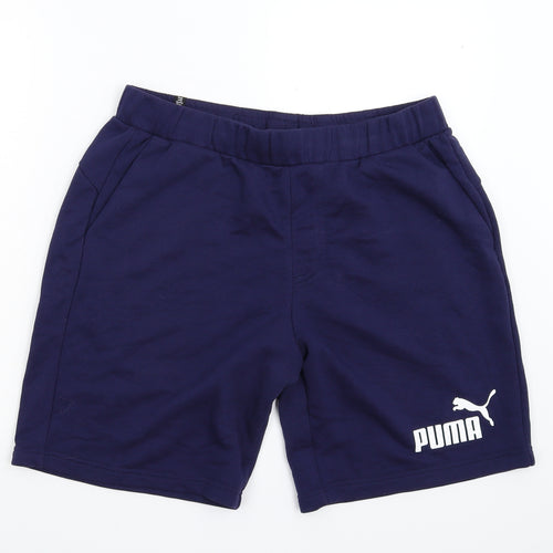 PUMA Mens Blue   Sweat Shorts Size L